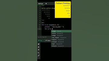pattern Printing in python |Star pattern#viralshort #goviral
