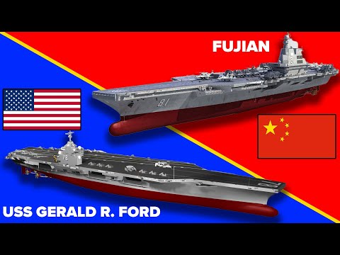 China's Brand New Aircraft Carrier vs USS Gerald R. Ford Supercarrier