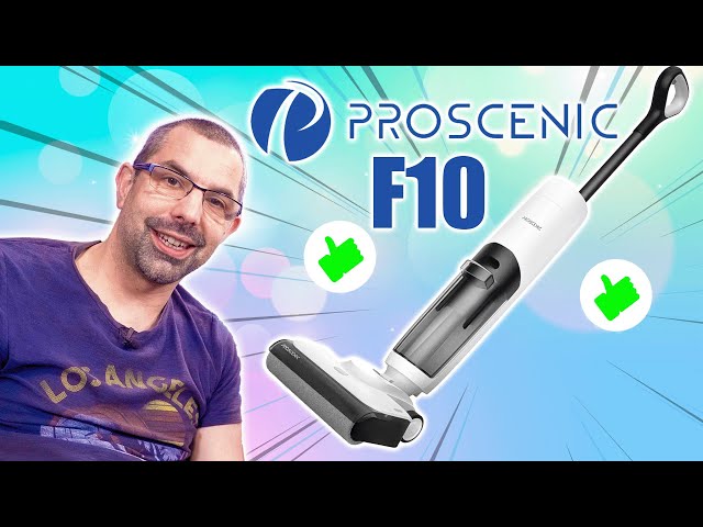 proscenic F10 Aspirateur Laveur sans Fil, Aspirateur Eau et Poussière,  Aspirateur Nettoyeur Sec et Humide, Écran LED, Léger, et Pratique, Parfait  pour Les Saletés Collantes et Les Poils d'Animaux : : Cuisine