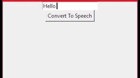 Text To Speech Tkinter using pyttsx3 module | Python
