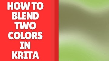 Hoe je twee kleuren in Krita mengt met behulp van de penseeltool