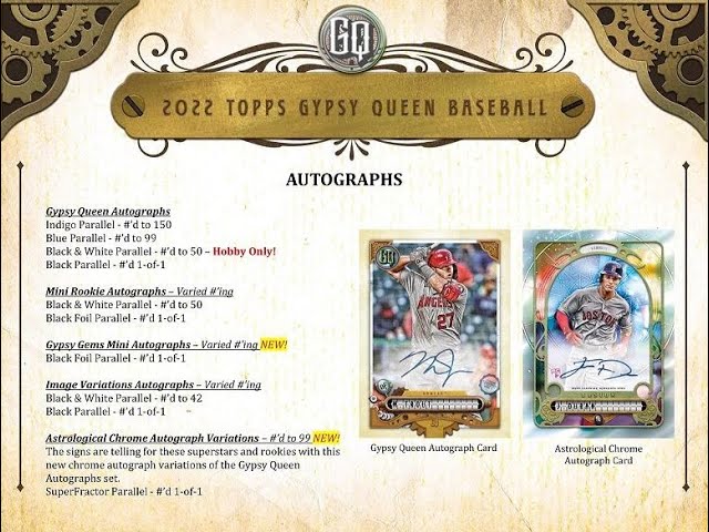 toyo BGBPB MLB 2022 TOPPS Gypsy Queen Baseball Hobby box #野球