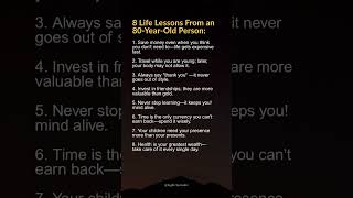 An 80-Year-Old’s Wisdom in 8 Simple Rules Save This #amazingfacts #psychology #quotes #shorts #facts