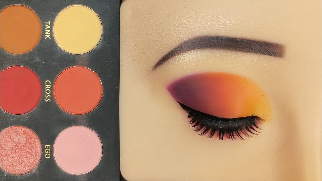 Colourful Bridal Cut Crease Eye Makeup Tutorial With Glitter | Haldi Eye Makeup Look 