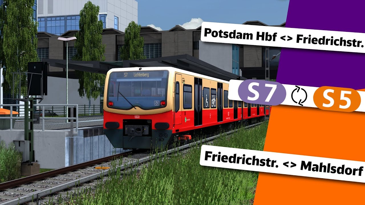 S-Bahn Berlin Map - Stürmische Kombinationsfahrt - S5/S7 - BR481