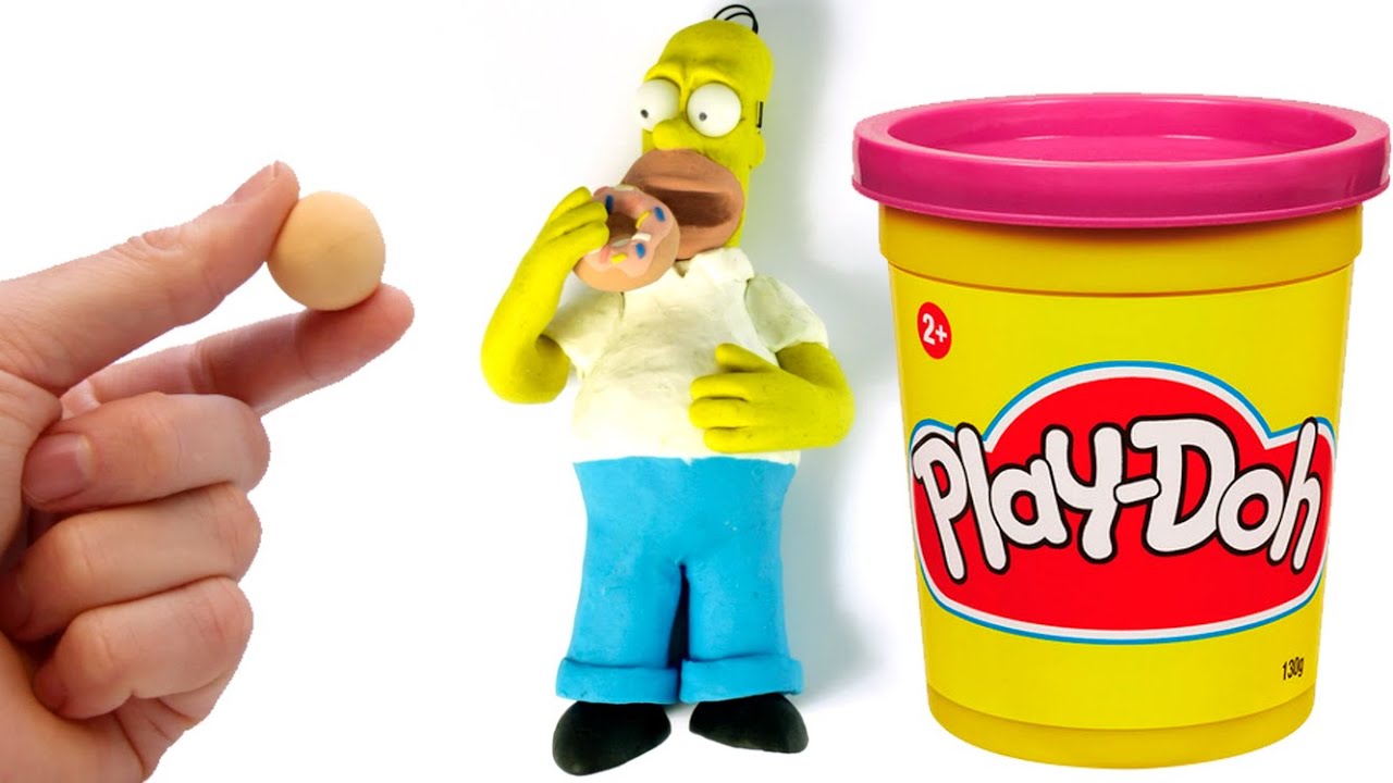 Dibusymas Homer Simpson Stop Motion Video Play Doh Claymation Youtube
