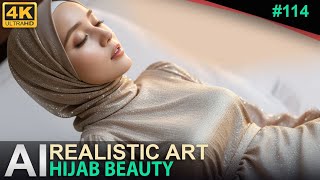 Ai Art - Beauty Sleeping Hijab 4K Ai Lookbook 114
