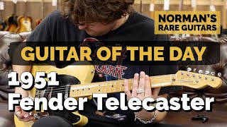 Miniatura de vídeo de "Guitar of the Day: Possibly First Ever 1951 Fender Telecaster | Norman's Rare Guitars"