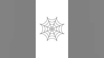 Quick Spider Web Design in Illustrator! 🕷️🕸️ #shorts