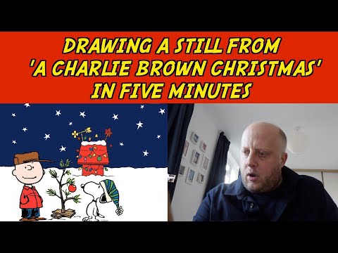 Drawing Charlie Brown in 5 Minutes | Marek's Mediocre Masterpieces