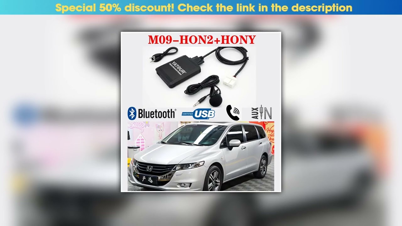Deal M09 HON2 Yatour Bluetooth USB Kit for Honda Accord Civic CRV Odyssey Element Legend City Fit A