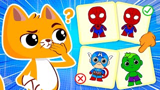 NEW! Help the Superzoo team find the matching Super Heroes!