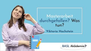 Masterarbeit durchgefallen: 7 Gründe und wie man sie vermeidet | BASL-Akademie®