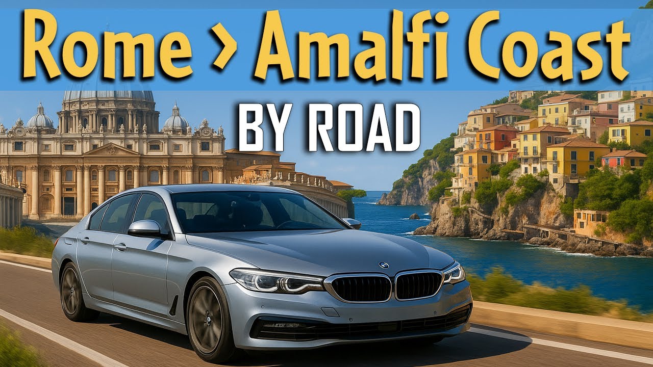 Car Journey by Road from Rome to Amalfi Coast, Italy | Rome to Amalfi ...