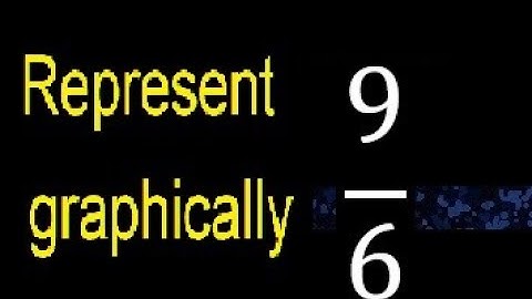 Represent 9/6 graphically . Graphic representation of fractions, graph