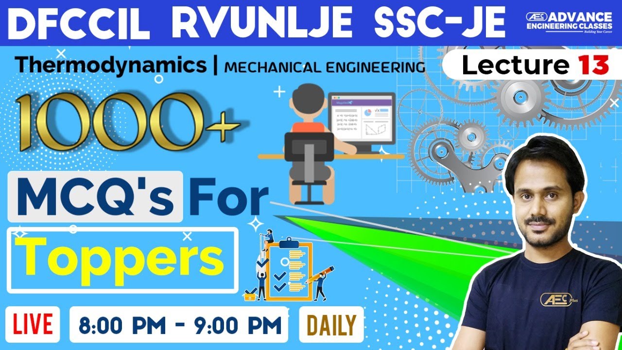 L13 8 00 Pm Most Important Mcq For All Je Ae Exams For Mechanical By Jitendra Sir Aec Plus Youtube