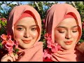 MUA Bellaz : Look Orange, Makeup Comel Lote Guna Okaya Blusher..