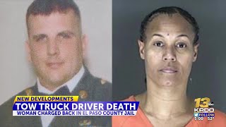 Colorado Springs woman convicted of dragging tow truck driver to death is now back in jail