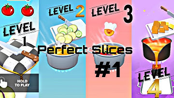 Perfect Slices Level - 1- 4  #shorts #games #shortvideo #youtubeshorts #shortsfeed #shotsfeed