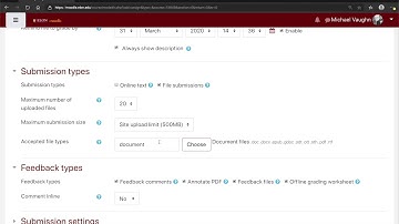 An Explanation of the Submission Types Settings in Moodle Assignments
