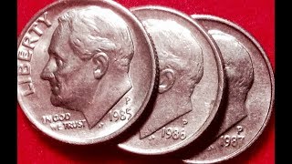 1985, 1986, 1987 Dimes: Look For Misplaced Mint Marks