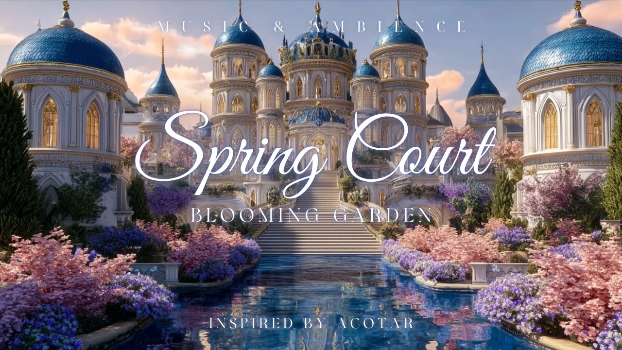 Blooming Garden 🌸 Enchanted Spring Court Ambience | ACOTAR Inspired Music