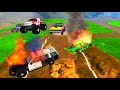 Off-Roading #3 Monster truck Cars for kids &amp; Vehicles for children. Off road Cars cartoon 4x4 mud