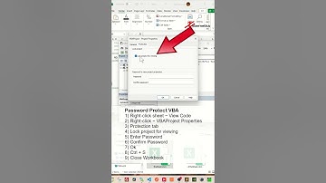 Password Protect VBA Project in Excel - Excel Tips and Tricks