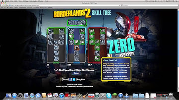 NEW!Borderlands 2 Assassin skill tree