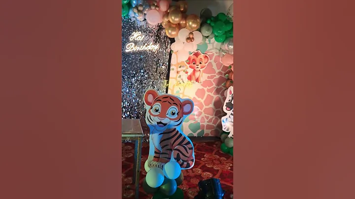 Jungle Theme Birthday Decoration | Jungle Safari Theme #short