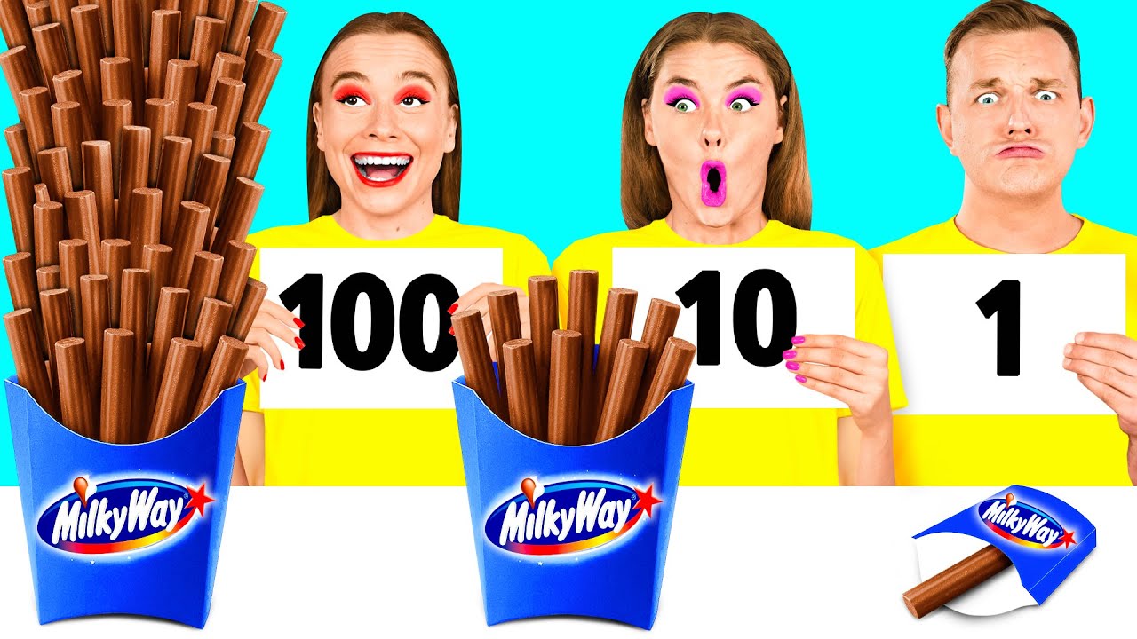 100 Слоев Еды Челлендж | Безумные Ситуации на Кухне от BaRaDa Gold Challenge