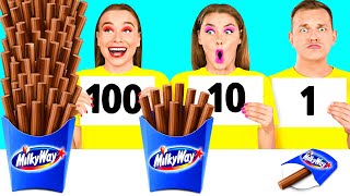 Download Lagu 100 Lagen Voedsel Uitdaging | Gekke Keukensituaties BaRaDa Gold Challenge MP3