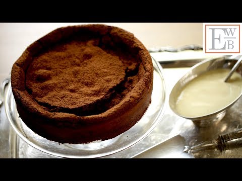 flourless-chocolate-cake-recipe-+-crème-anglaise