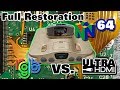 Nintendo 64 Modding and Restoration - RGB and UltraHDMI mods with video quality comparison