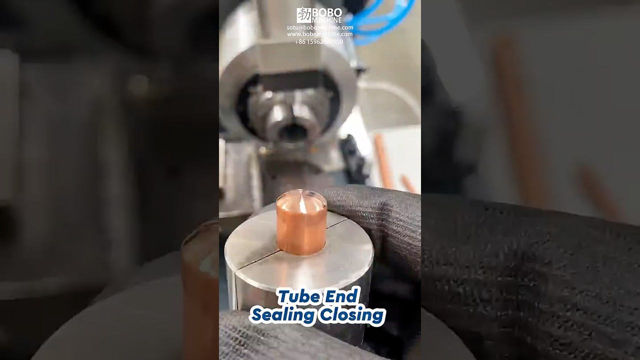 Copper Tube End Spinning Sealing Closing Machine