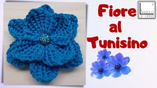 FIORE FACILISSIMO - UNCINETTO TUNISINO- TUTORIAL IN DIRETTA