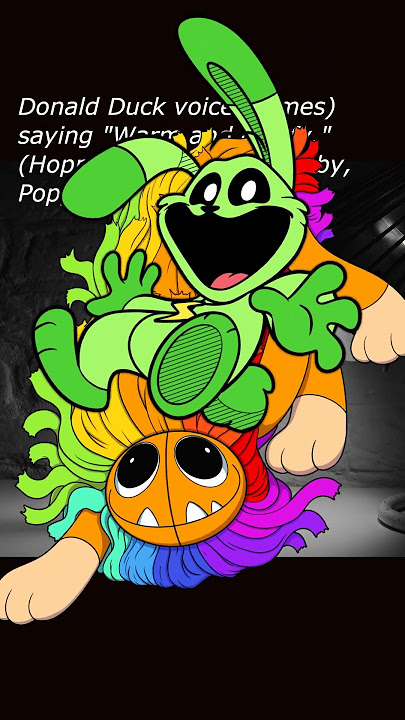 Donald Duck voice (James) saying 