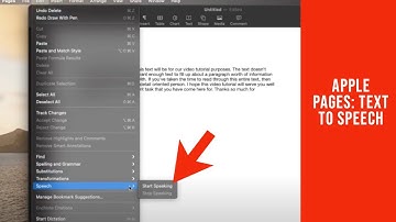 How to Activate the Text to Speech Feature in Apple Pages