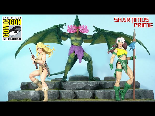 Marvel Legends Savage Land SNAP Sauron Shanna Rogue 3-Pack SDCC