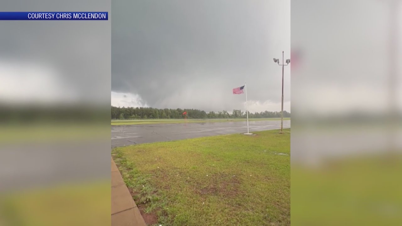 Softball size hail; Tornado damage in Early County - YouTube
