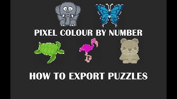 The Pixel Color By Number Generator - How To Export Your Puzzles