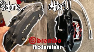 RESTORING OLD “JUNK” PORSCHE 4Piston BREMBO CALIPERS! | DIY Big Brake Kit For My Audi TT 🏎💨 by AWZKAR_ 1,215 views 1 year ago 9 minutes, 27 seconds