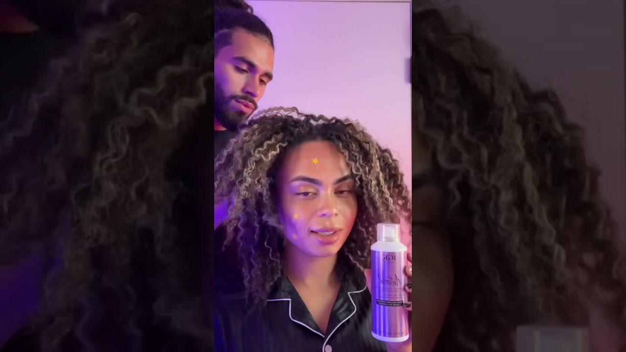 Nighttime braid out routine using our Antisocial dry hair mask 💤 