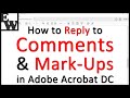 How to Reply to Comments and Mark-Ups in Adobe Acrobat DC