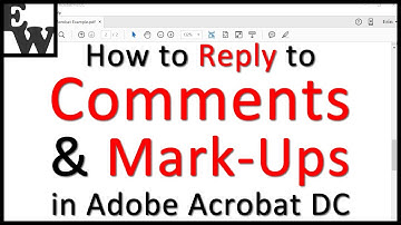 How to Reply to Comments and Mark-Ups in Adobe Acrobat DC