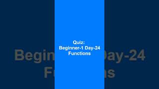 Information Quiz for Beginner-1 Day-24 #python #programming #coding #pythonprogramming #learning #quiz Guide