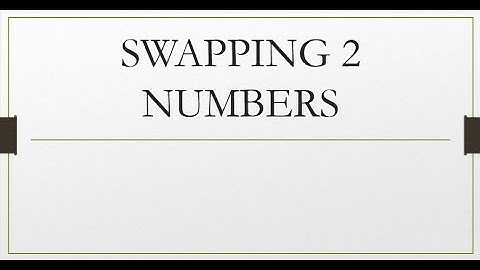 Python|Python For Beginner||XOR Operator| Swap|