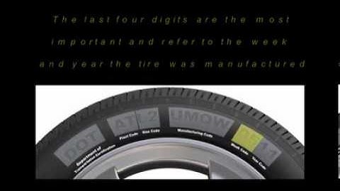 Tire Safety Group - How to Decode a Tire DOT Code