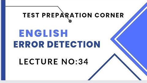 Error Detection lecture No:34|BPS 5 to BPS 15 |Spcs |FBR |FIA| MPT