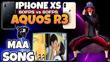 IPHONE XS vs SHARP AQUOS R3 🔥 IOS 60FPS vs ANDROID 60FPS 💯 PUBG MOBILE